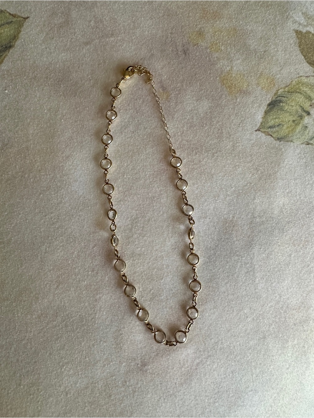 Gold-Tone Crystal Necklace